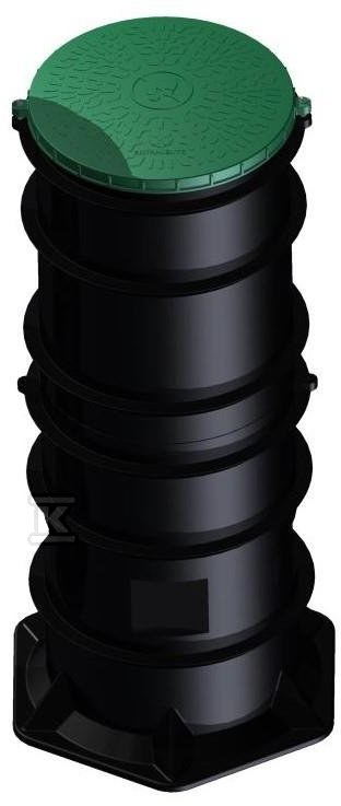 Zbiornik technologiczny / pompowni / studni chłonnej PEHD 740×740 SL-TECH, D740mm, pojemność 1300L, H=3340mm, podziemny, cylindryczny, nadbudowa D700 H550 (kod M-189-T-1), z pokrywą nakładaną pełną D700 (kod M-189-P) W-156-13