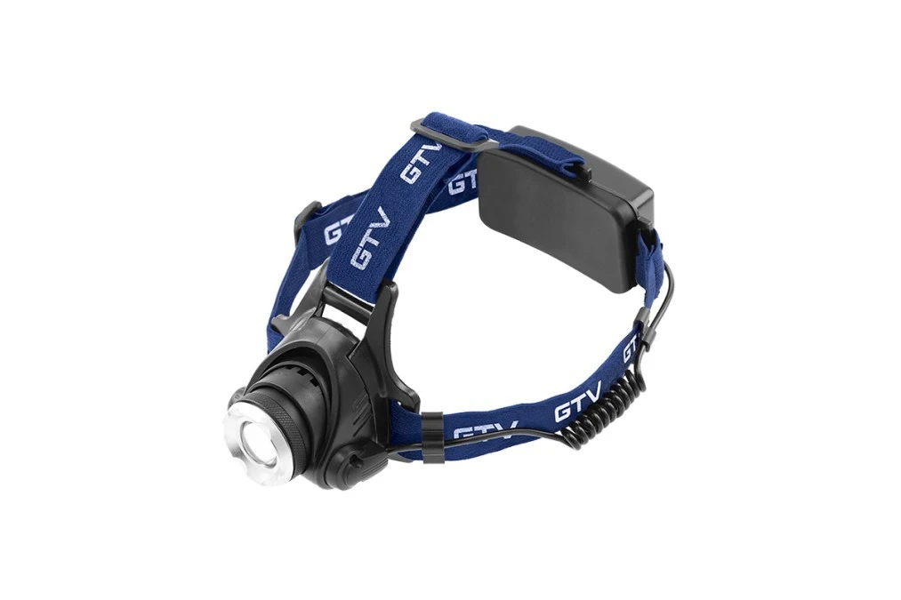 Latarka LED czołowa 6W 350lm 6400K 275m IP44 3xAAA(bez baterii) czarna LT‑LC6WT3‑60 - obrazek 1