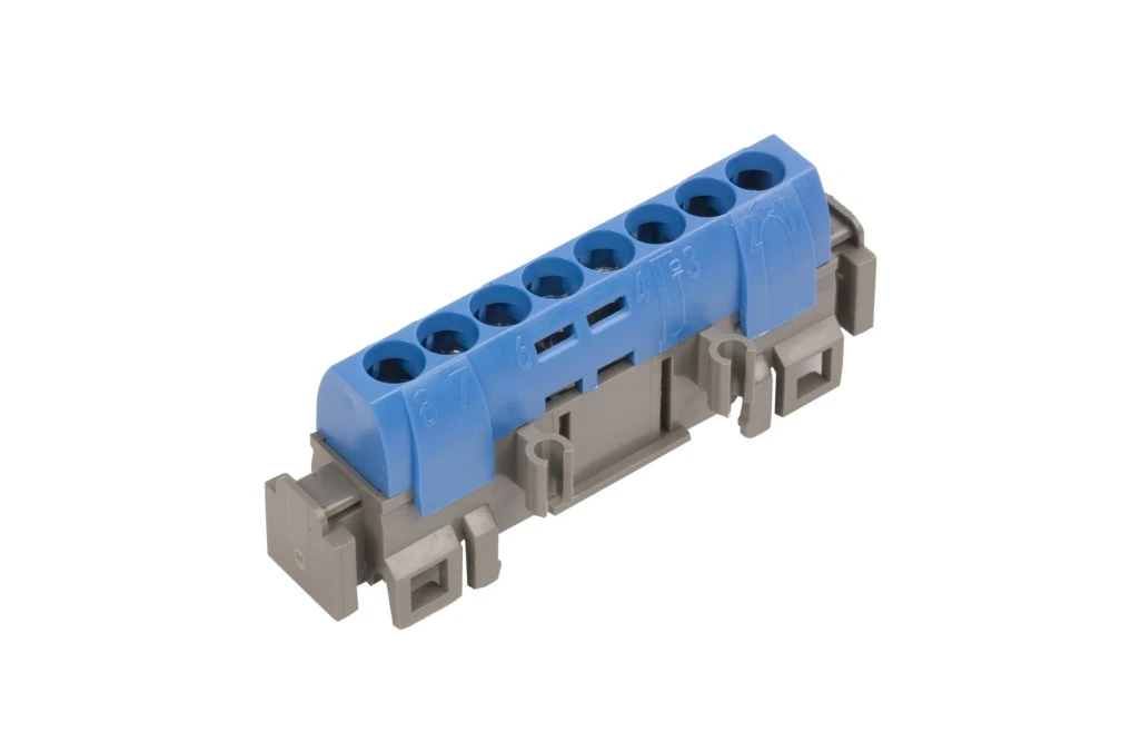 Listwa przyłączeniowa 8‑otworów niebieska IP2xN‑8 004842 - obrazek 2