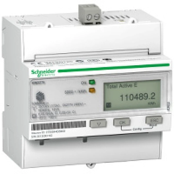 Licznik energii elektrycznej 1/3‑fazowy 5A przekładnik 100‑277/173‑480V kl.0,5S/C LON MID taryfowy cyfrowy iEM3275 CT A9MEM3275 - obrazek 1