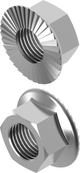 Nakrętka kołnierzowa ząbkowana NKZM8 650245 /100szt./ - obrazek 1