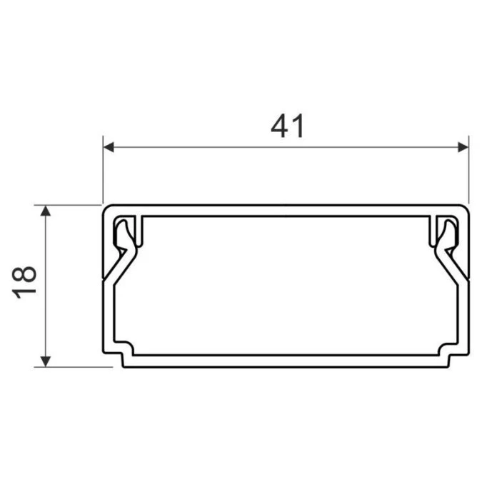 Listwa elektroinstalacyjna LHD 40x20 bezhalogenowa czarna /2m/ LHD 40X20HF_FD - obrazek 2