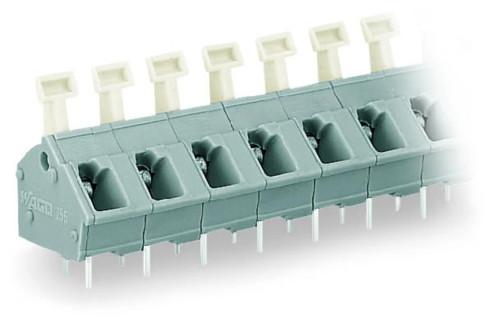 Listwa zaciskowa do płytek drukowanych 8‑biegunowa szara raster 7,5/7,62mm 256‑508/332‑000 /15szt./ - obrazek 1