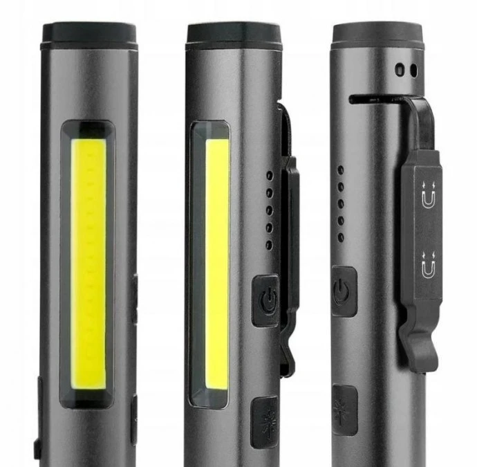 Latarka warsztatowa inspekcyjna COB LED UV Laser everActive PL‑350R 350 lumenów IP54 z magnesem - obrazek 2