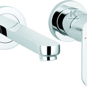 Bateria umywalkowa Grohe Eurosmart Cosmopolitan 2-otworowa, montaż ścienny 19381000 Bateria umywalkowa Grohe Eurosmart Cosmopolitan 2-otworowa, montaż ścienny 19381000