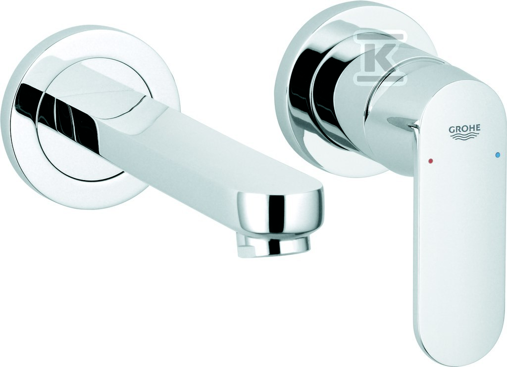 Bateria umywalkowa Grohe Eurosmart Cosmopolitan 2-otworowa, montaż ścienny 19381000 - obrazek 1
