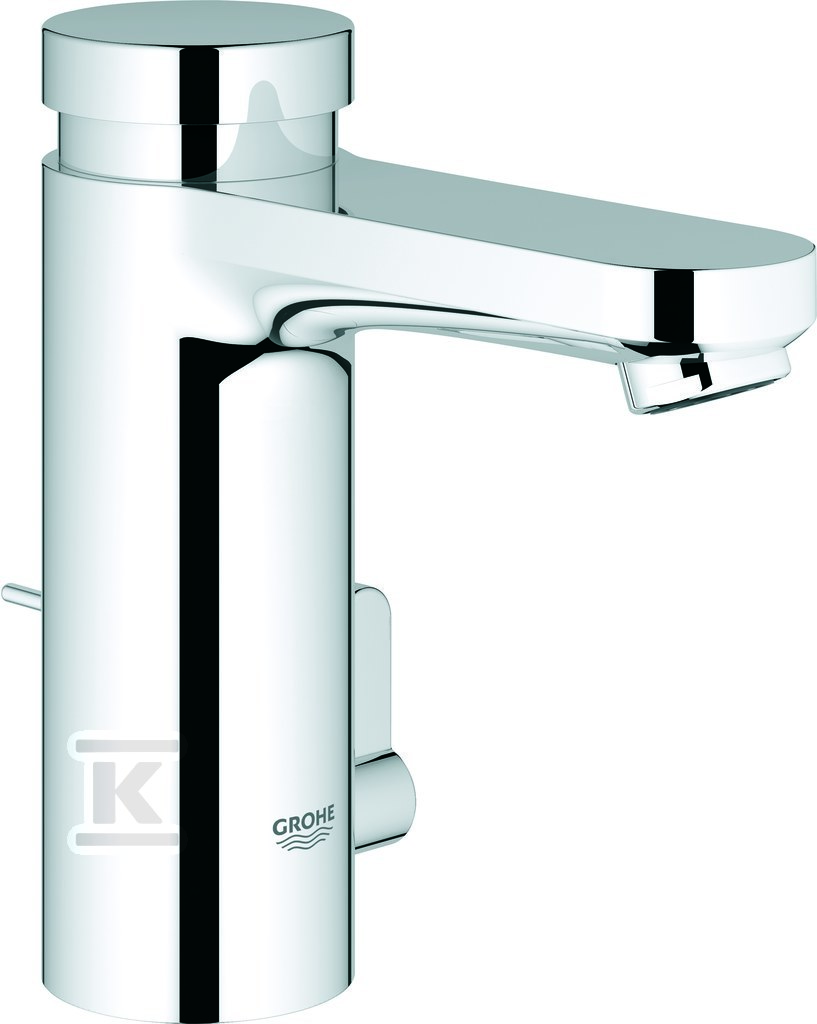 Bateria umywalkowa Grohe Eurosmart Cosmopolitan T samozamykająca, z mieszaczem zestaw odpływowy z drążkiem pociąganym 1 1/4" 36318000 - obrazek 1