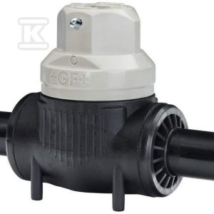 Zawór kulowy PE elektrooporowy, d50 PE100, SDR11, PN10 gaz/PN16 woda, Polyvalve 193103210 Zawór kulowy PE elektrooporowy, d50 PE100, SDR11, PN10 gaz/PN16 woda, Polyvalve 193103210