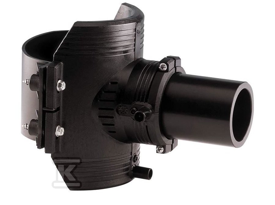 Siodło z króćcem elektrooporowe d280x63 PE100, SDR11, PN10 gaz/PN16 woda 193130348 - obrazek 1