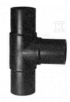 Trójnik doczołowy długi 90ST. LS d250 PE100, SDR17, PN5 gaz/PN10 woda, równoprzelotowy 753200821 - obrazek 1