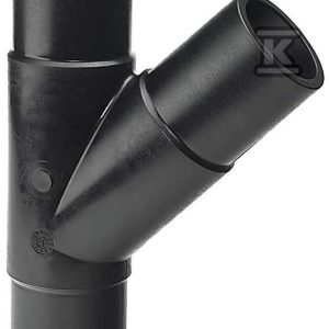 Trójnik doczołowy długi 45ST. d110 PE100, SDR17, PN5 gaz/PN10 woda, równoprzelotowy 753251064 Trójnik doczołowy długi 45ST. d110 PE100, SDR17, PN5 gaz/PN10 woda, równoprzelotowy 753251064