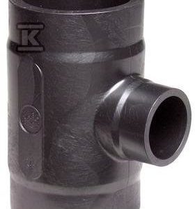 Trójnik doczołowy krótki 90ST. d63x32 PE100, SDR17, PN5 gaz/PN10 woda, redukcyjny 753208301 Trójnik doczołowy krótki 90ST. d63x32 PE100, SDR17, PN5 gaz/PN10 woda, redukcyjny 753208301