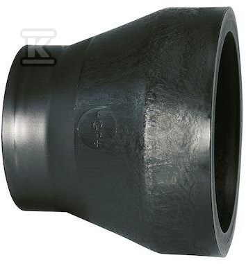 Redukcja doczołowa krótka d160x110 PE100, SDR17, PN5 gaz/PN10 woda 753908746 - obrazek 1