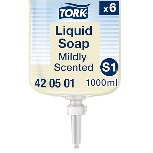 Tork delikatnie perfumowane mydło w płynie S1, świeży zapach, 6 x 1000 ml, 420501 - obrazek 1