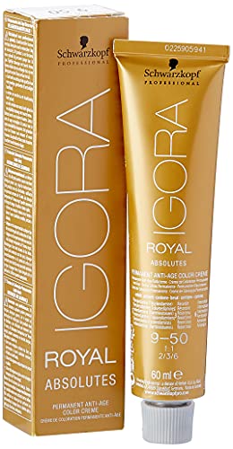 Schwarzkopf Igora Royal Absolutes 9 50 Extra jasny blond złoty naturalny, 81 g Schwarzkopf Igora Royal Absolutes 9 50 Extra jasny blond złoty naturalny, 81 g