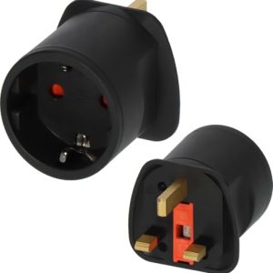 Brennenstuhl Wtyczka Turystyczna / Adapter Ze Stykiem Ochronnym Do GB – Czarna (4 szt.) Brennenstuhl Wtyczka Turystyczna / Adapter Ze Stykiem Ochronnym Do GB – Czarna (4 szt.)