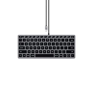 SATECHI Płaska Podświetlana Przewodowa Klawiatura W1 Podświetlane Klawisze I Złącze USB C Dla MacBook Pro/Air M2/ M1, iPad Mac Mini M2, iMac M1 (US Angielski QWERTY) SATECHI Płaska Podświetlana Przewodowa Klawiatura W1 Podświetlane Klawisze I Złącze USB C Dla MacBook Pro/Air M2/ M1, iPad Mac Mini M2, iMac M1 (US Angielski QWERTY)