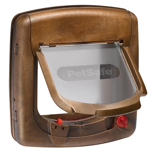 PetSafe Drzwiczki magnetyczne dla kota Deluxe 420, 4 opcje, brązowe PetSafe Drzwiczki magnetyczne dla kota Deluxe 420, 4 opcje, brązowe