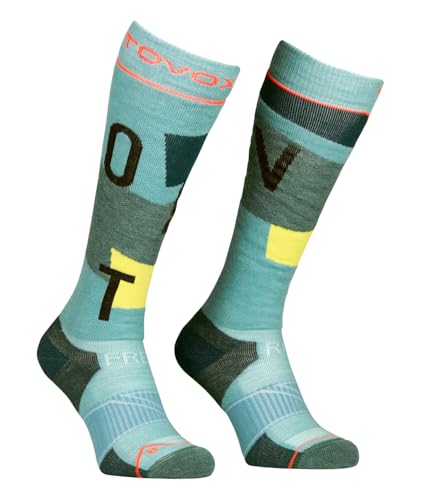 ORTOVOX FREERIDE LONG SOCKS COZY W, 54411, ice waterfall, 35 38 ORTOVOX FREERIDE LONG SOCKS COZY W, 54411, ice waterfall, 35 38