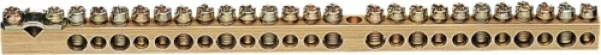 Listwa przyłączeniowa 25 otworów bez cokołu 1x25mm2 11x16mm2 13x10mm2 K158 - obrazek 1