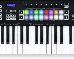 Novation Launchkey 37 (MK3) Kontroler klawiatury MIDI, bezproblemowa integracja z Ableton Live tryb Chord, Scale i arpeggiator. Wszystkie programy potrzebne do produkcji muzyki. Novation Launchkey 37 (MK3) Kontroler klawiatury MIDI, bezproblemowa integracja z Ableton Live tryb Chord, Scale i arpeggiator. Wszystkie programy potrzebne do produkcji muzyki.