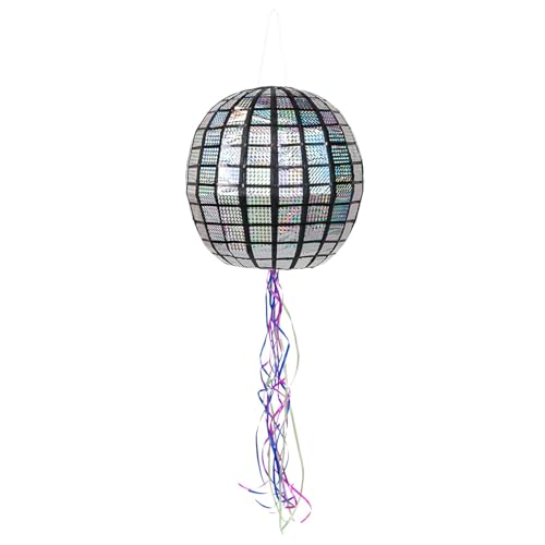 Boland 30948 kula dyskotekowa Pull Pinata, średnica 30 cm, 20 tasiemek, do napełniania, zabawy na imprezę, urodziny dziecka, prezent, pomysł niespodzianka Boland 30948 kula dyskotekowa Pull Pinata, średnica 30 cm, 20 tasiemek, do napełniania, zabawy na imprezę, urodziny dziecka, prezent, pomysł niespodzianka