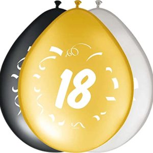 Folat Balony 18. Urodziny Stylowa Impreza 30cm 8szt Folat Balony 18. Urodziny Stylowa Impreza 30cm 8szt