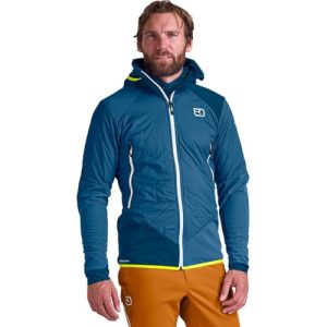 ORTOVOX Męska kurtka Sw Col Becchei Hybrid JKT, Mountain Blue, XL, Niebieski górski, XL ORTOVOX Męska kurtka Sw Col Becchei Hybrid JKT, Mountain Blue, XL, Niebieski górski, XL