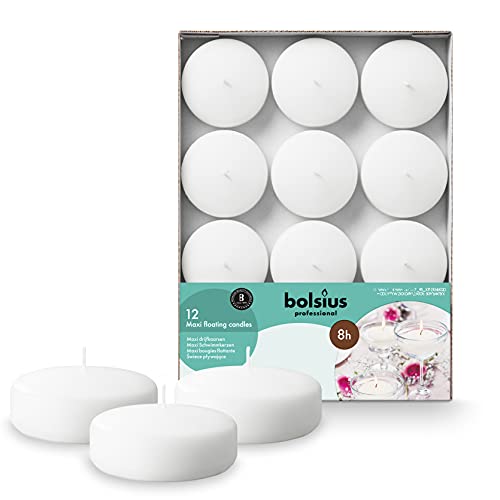 Bolsius Świece, Wosk Warzywny, Biały, 12 Sztuk