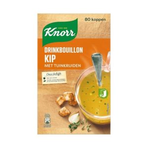 Knorr Drinkbouillon Chicken with Garden Herbs 80 pack kip met tuinkruiden 480g Knorr Drinkbouillon Chicken with Garden Herbs 80 pack kip met tuinkruiden 480g
