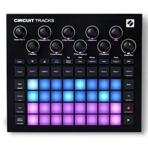 Novation Circuit Tracks Sekwencer Groovebox ze ścieżkami syntezatorowymi, MIDI i perkusyjnymi do tworzenia muzyki elektronicznej Novation Circuit Tracks Sekwencer Groovebox ze ścieżkami syntezatorowymi, MIDI i perkusyjnymi do tworzenia muzyki elektronicznej