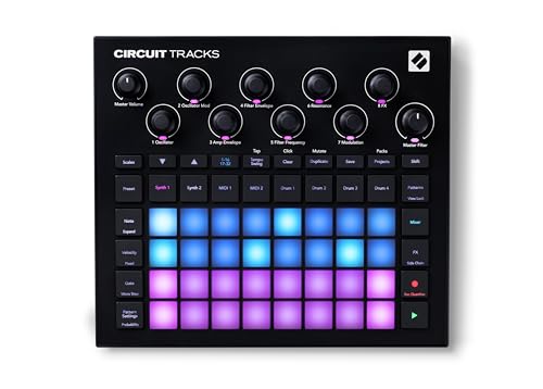 Novation Circuit Tracks Sekwencer Groovebox ze ścieżkami syntezatorowymi, MIDI i perkusyjnymi do tworzenia muzyki elektronicznej - obrazek 1