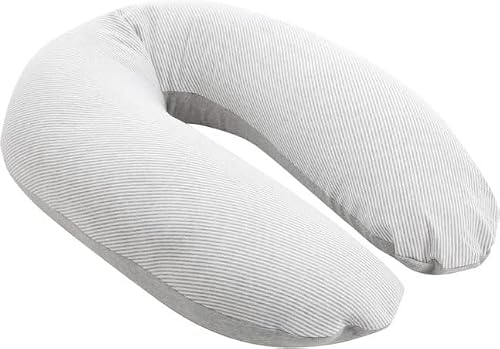 Doomoo Poszewka na poduszkę do karmienia Buddy, 180 cm, z bawełny ekologicznej, Oeko Tex Standard 100, Classic Light Grey Doomoo Poszewka na poduszkę do karmienia Buddy, 180 cm, z bawełny ekologicznej, Oeko Tex Standard 100, Classic Light Grey