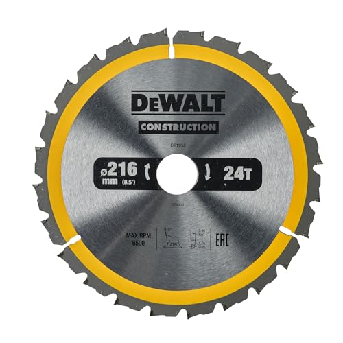 Dewalt Brzeszczot do Piły Tarczowej DT1952 - 216x30mm - 24 Zęby - 1 sztuka - obrazek 1