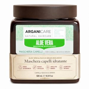 ARGANICARE nawilżająca maska do włosów suchych i matowych z aloesem olejem arganowym słoik 500 ml