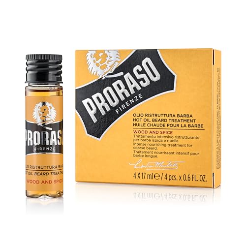 Proraso, Rozgrzewające Olejki Do Pielęgnacji Brody, 4X17ml - obrazek 1