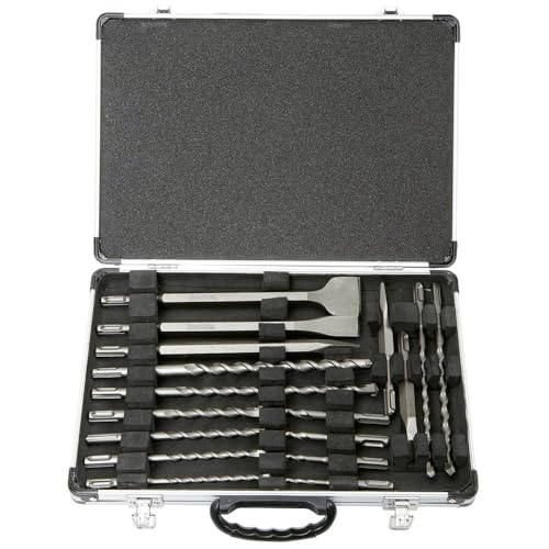 Makita D-42444 Zestaw Narzędzi Budowlanych, Niebiesko-Srebrny, 17 sztuk - obrazek 1