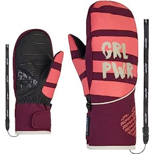 Ziener Dziewczęce rękawiczki narciarskie LIWANI/sporty zimowe wodoszczelne, Primaloft, modne, Velvet Red, 7 Ziener Dziewczęce rękawiczki narciarskie LIWANI/sporty zimowe wodoszczelne, Primaloft, modne, Velvet Red, 7
