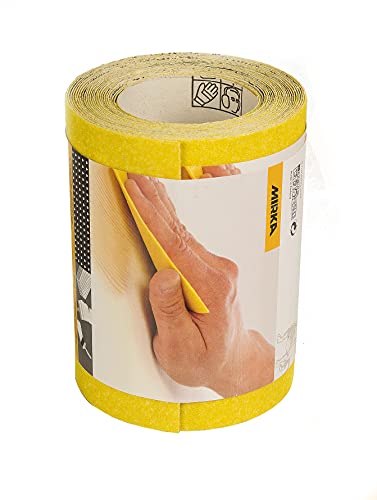 Mirka Yellow Papier Ścierny rolka / 115mm x 5m P120 szlifowanie drewna twardego, miękkiego, farby, wypełniacza, plastiku 1 - obrazek 1