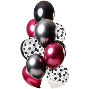 Folat 69380 balony Dark Richness 30 cm 12 sztuk lateksowych balonów z helem, dekoracja urodzinowa, wielokolorowe, Folat 69380 balony Dark Richness 30 cm 12 sztuk lateksowych balonów z helem, dekoracja urodzinowa, wielokolorowe,