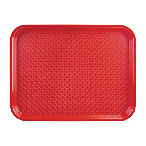 Kristallon taca do serwowania żywności 350 x 450 mm czerwona - obrazek 1