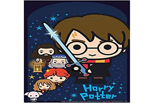 Amscan 9905194 Harry Potter torebki imprezowe, tworzywo sztuczne, 8 sztuk Amscan 9905194 Harry Potter torebki imprezowe, tworzywo sztuczne, 8 sztuk
