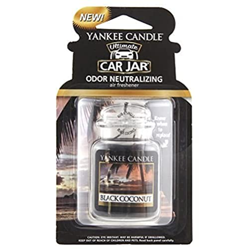 Yankee Candle 1295841E samochodowy odświeżacz powietrza, słoik Ultimate, Black Coconut Yankee Candle 1295841E samochodowy odświeżacz powietrza, słoik Ultimate, Black Coconut