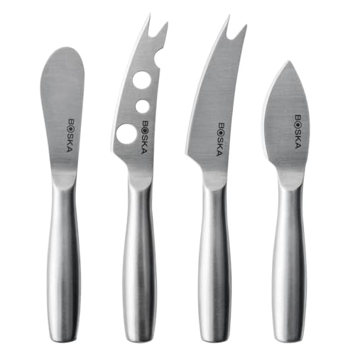 Boska Mini Copenhagen Zestaw noży do sera / 4 noże sera/Do każdego typu sera/Srebrny 14,5 x 2 0,9 cm - obrazek 1