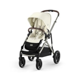 CYBEX Gold wózek dziecięcy GAZELLE S, Od urodzenia do ok. 4 lat, Max. 22 kg (tryb pojedynczy) / 2x duo), System All in 1 z 20+ konfiguracjami, Seashell Beige CYBEX Gold wózek dziecięcy GAZELLE S, Od urodzenia do ok. 4 lat, Max. 22 kg (tryb pojedynczy) / 2x duo), System All in 1 z 20+ konfiguracjami, Seashell Beige
