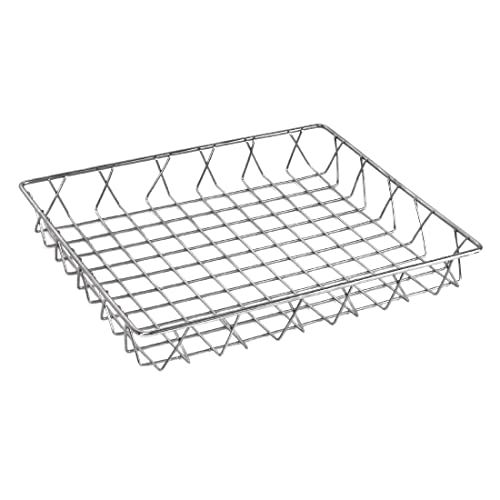 Olympia St/St Wire kosz ekspozycyjny 350 x 300 50 mm uchwyt ze stali nierdzewnej piekarnie - obrazek 1