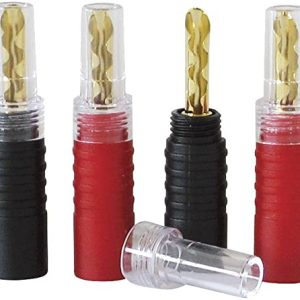 Dynavox Wtyczka bananowa 2 x czerwona, czarna Dynavox Wtyczka bananowa 2 x czerwona, czarna