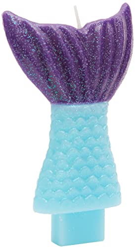 Amscan 170528 Mermaid Wishes Kids Birthday Party Cake Candle 13 cm