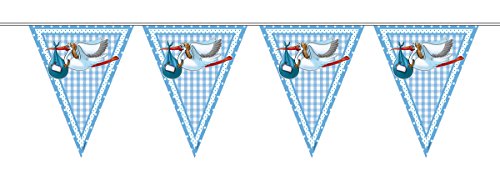 Łańcuch proporczyków, bocian, jasnoniebieski, 6 m - obrazek 1