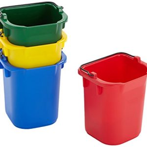Rubbermaid produkty komercyjne FG9T8301000, 5qt środek dezynfekujący wiadro czerwony/żółty/niebieski/zielony Rubbermaid produkty komercyjne FG9T8301000, 5qt środek dezynfekujący wiadro czerwony/żółty/niebieski/zielony